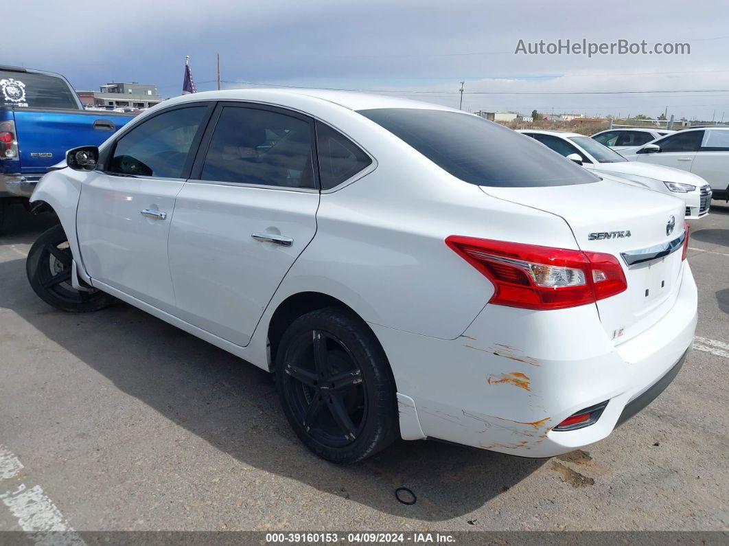 2018 Nissan Sentra S White vin: 3N1AB7AP7JY320686