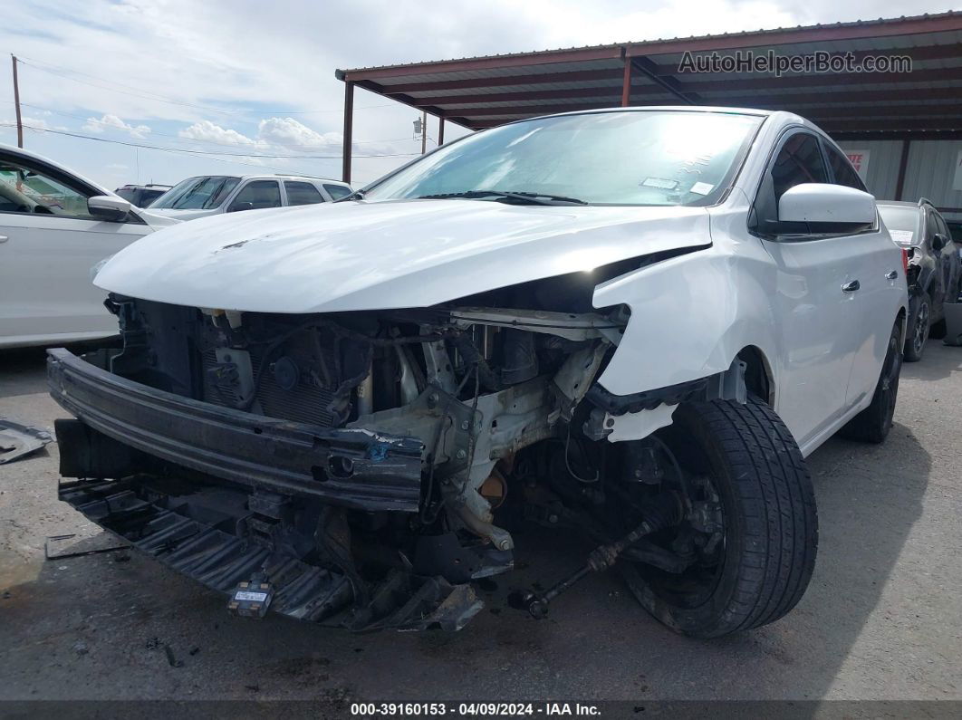 2018 Nissan Sentra S White vin: 3N1AB7AP7JY320686