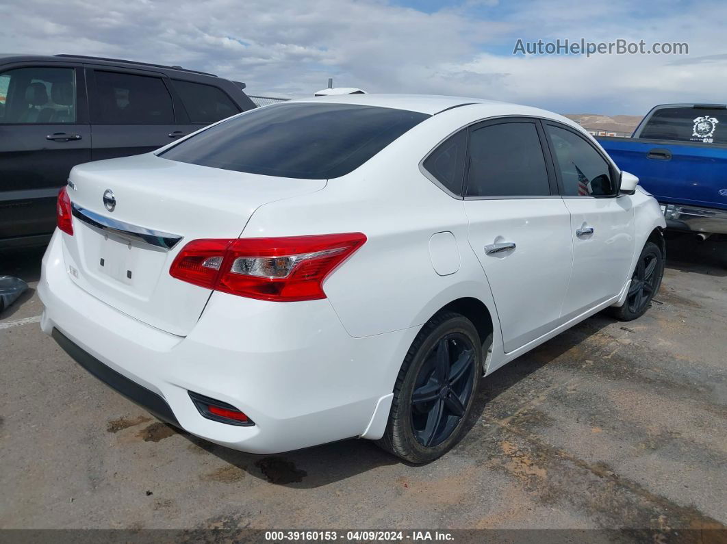 2018 Nissan Sentra S White vin: 3N1AB7AP7JY320686