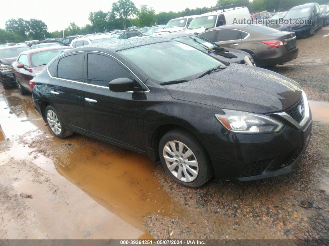 2018 Nissan Sentra S Черный vin: 3N1AB7AP7JY329338