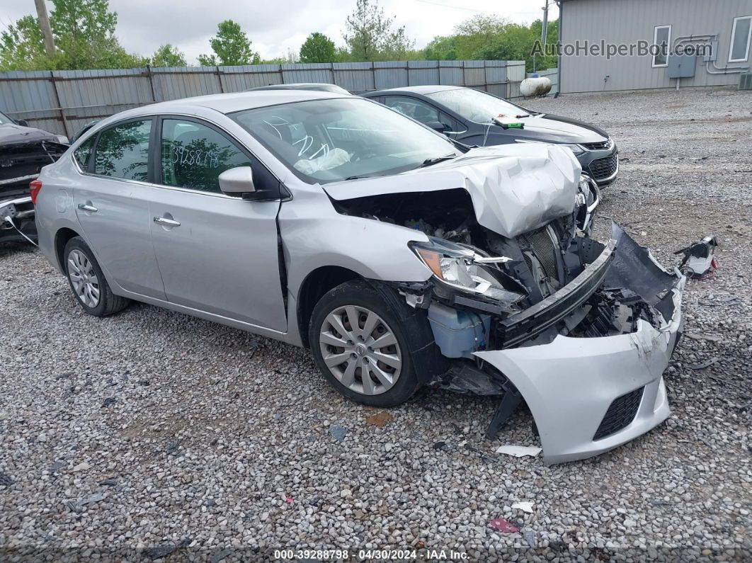 2018 Nissan Sentra S Silver vin: 3N1AB7AP7JY330344