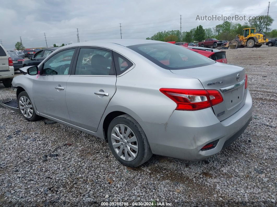 2018 Nissan Sentra S Silver vin: 3N1AB7AP7JY330344