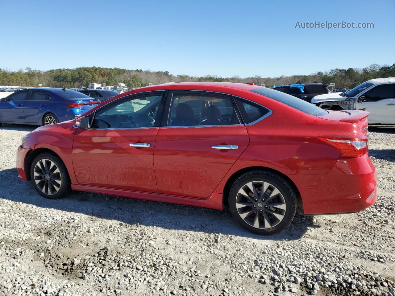 2018 Nissan Sentra S Red vin: 3N1AB7AP7JY331798