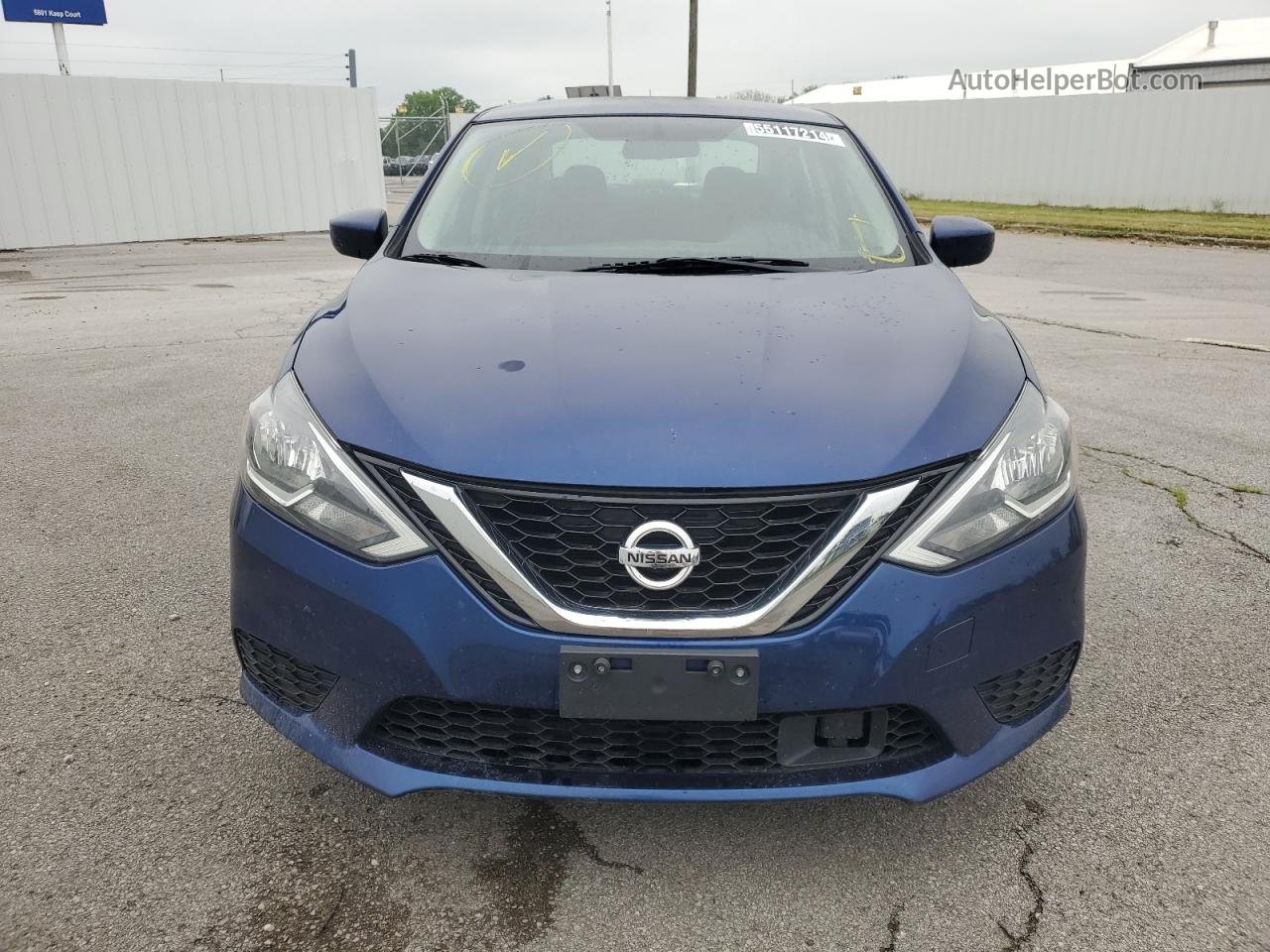 2018 Nissan Sentra S Blue vin: 3N1AB7AP7JY333857