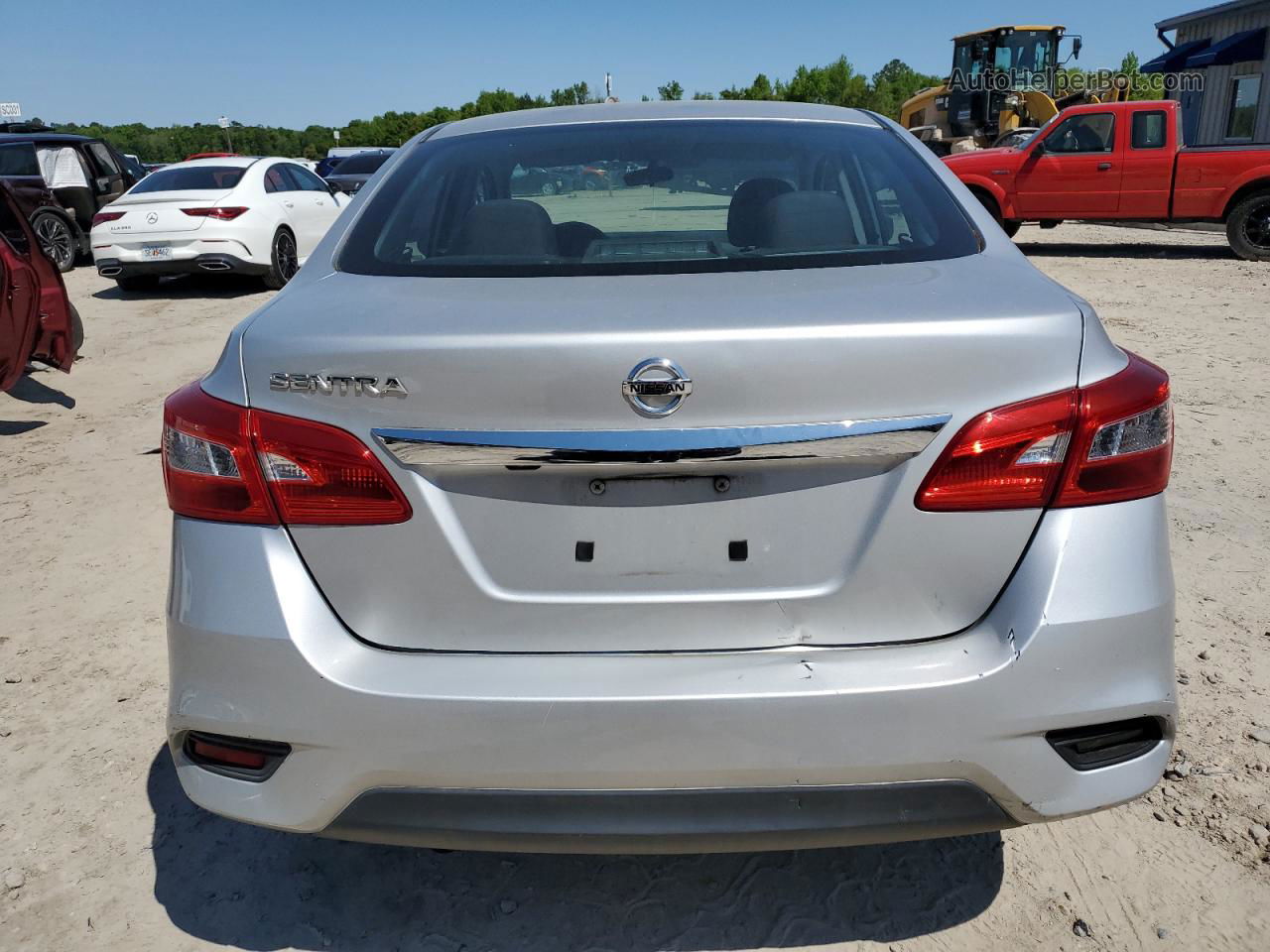 2018 Nissan Sentra S Silver vin: 3N1AB7AP7JY339545