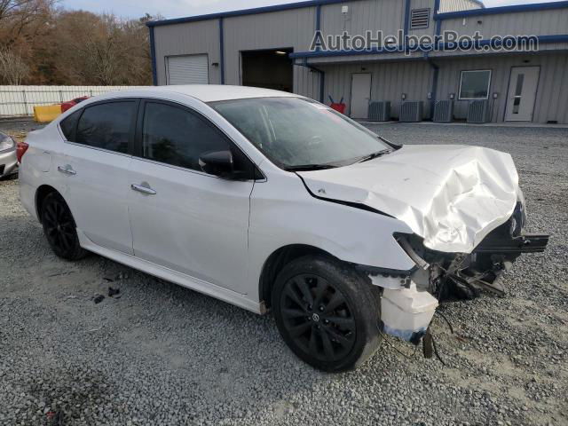 2018 Nissan Sentra S White vin: 3N1AB7AP7JY343076