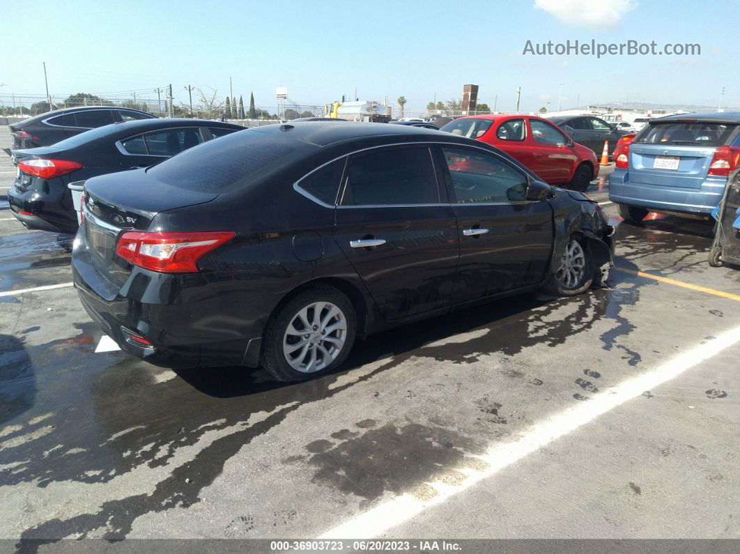 2018 Nissan Sentra Sv Black vin: 3N1AB7AP7JY344938