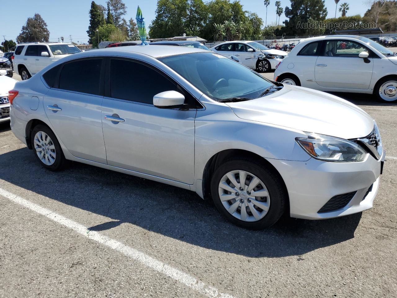 2018 Nissan Sentra S Silver vin: 3N1AB7AP7JY346334