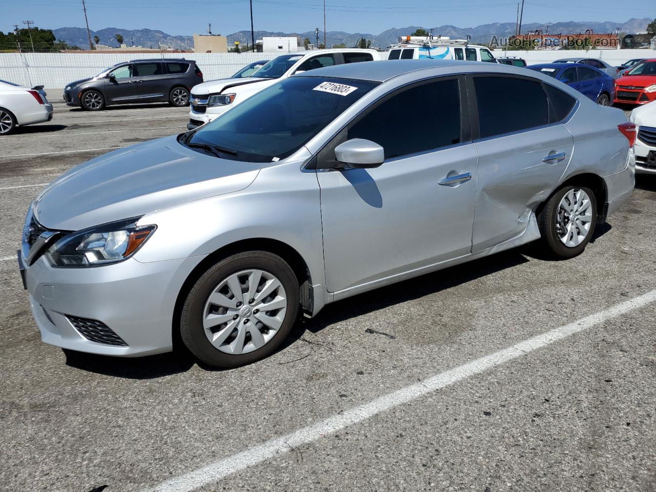 2018 Nissan Sentra S Silver vin: 3N1AB7AP7JY346334