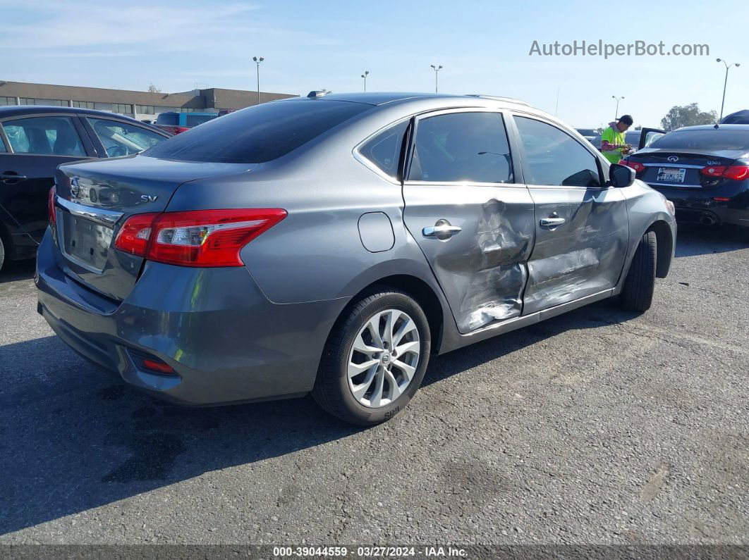 2019 Nissan Sentra S/sv/sr/sl Gray vin: 3N1AB7AP7KL604737