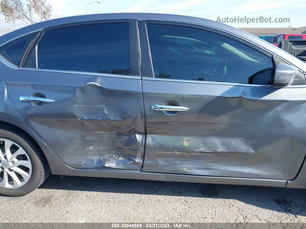 2019 Nissan Sentra S/sv/sr/sl Gray vin: 3N1AB7AP7KL604737