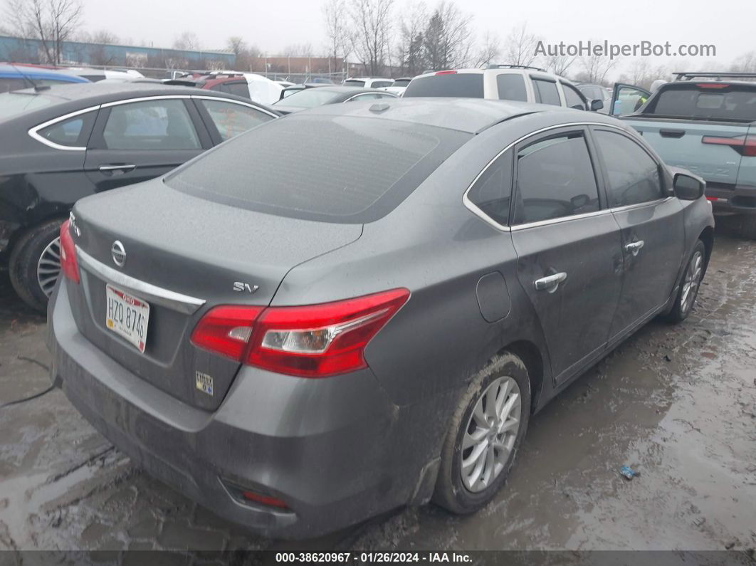 2019 Nissan Sentra Sv Silver vin: 3N1AB7AP7KL606939