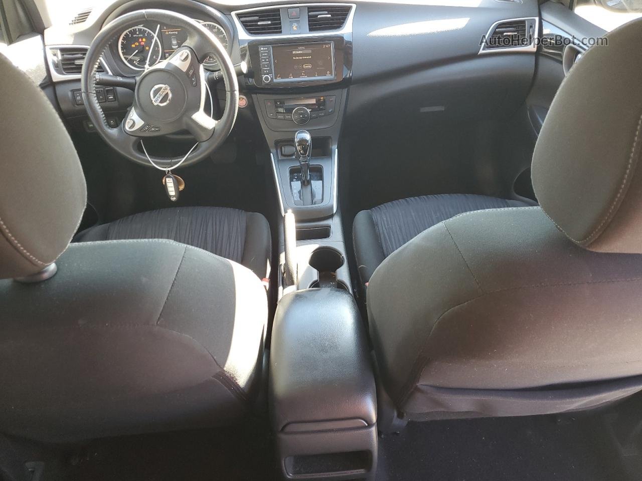 2019 Nissan Sentra S Серый vin: 3N1AB7AP7KL627595