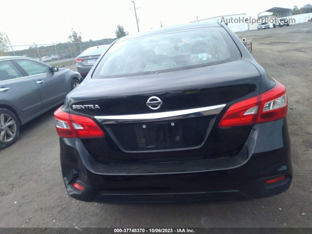 2019 Nissan Sentra S Black vin: 3N1AB7AP7KY211288