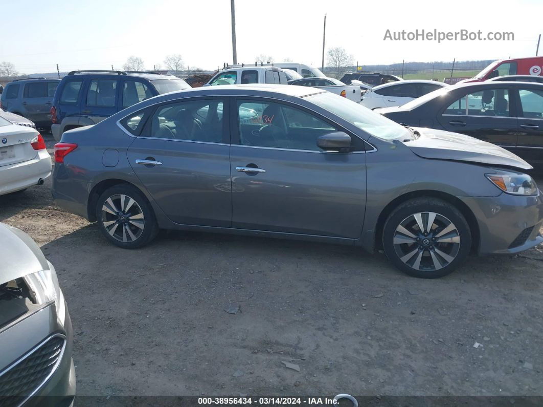 2019 Nissan Sentra Sv Gray vin: 3N1AB7AP7KY219858