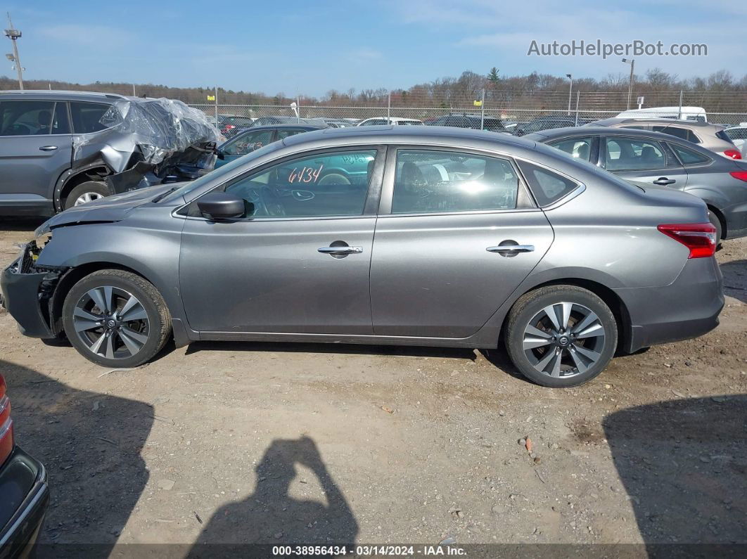 2019 Nissan Sentra Sv Gray vin: 3N1AB7AP7KY219858