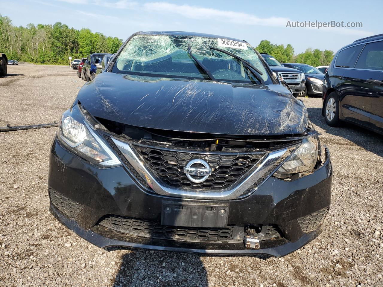 2019 Nissan Sentra S Black vin: 3N1AB7AP7KY232528