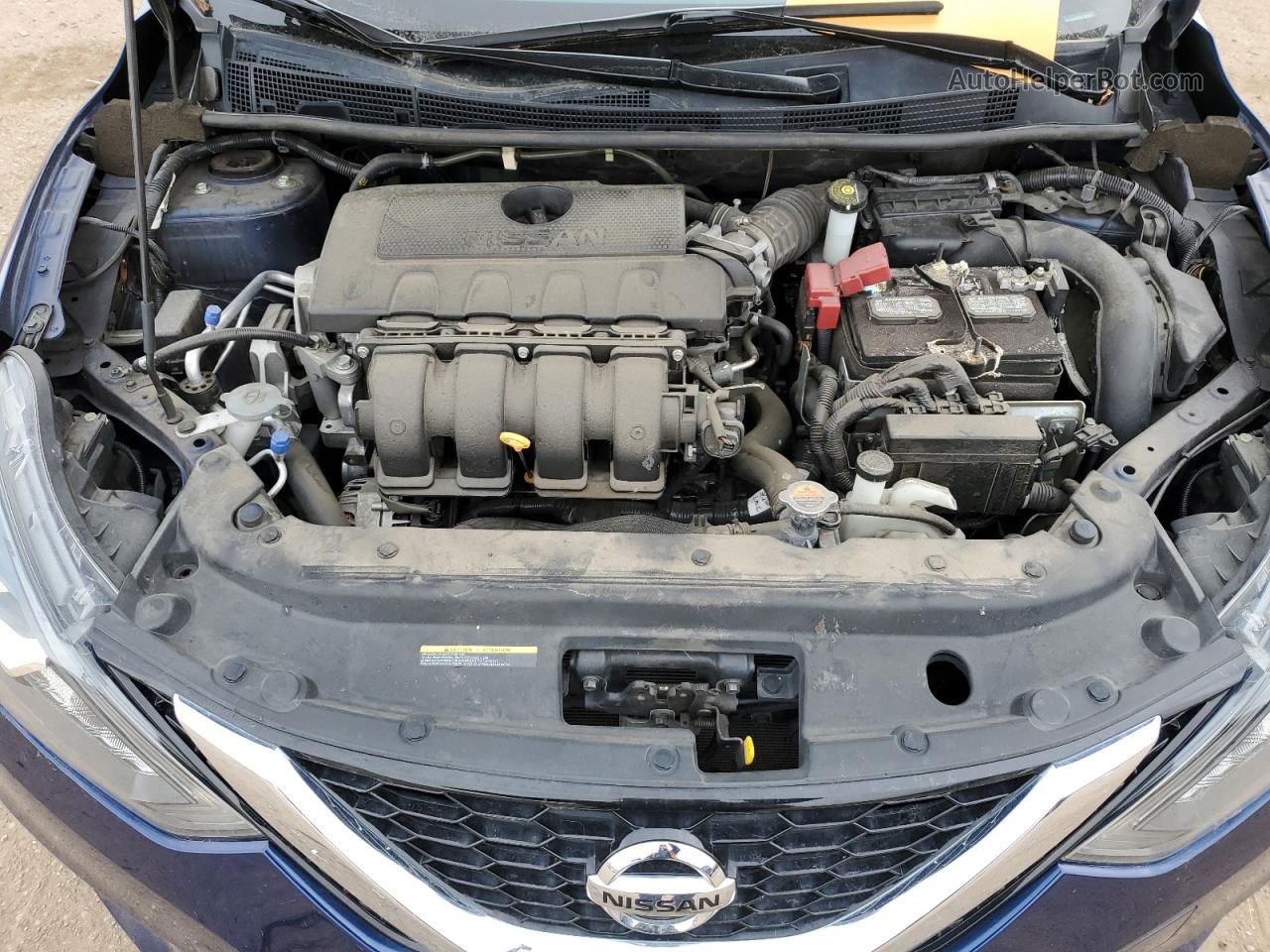 2019 Nissan Sentra S Синий vin: 3N1AB7AP7KY240631