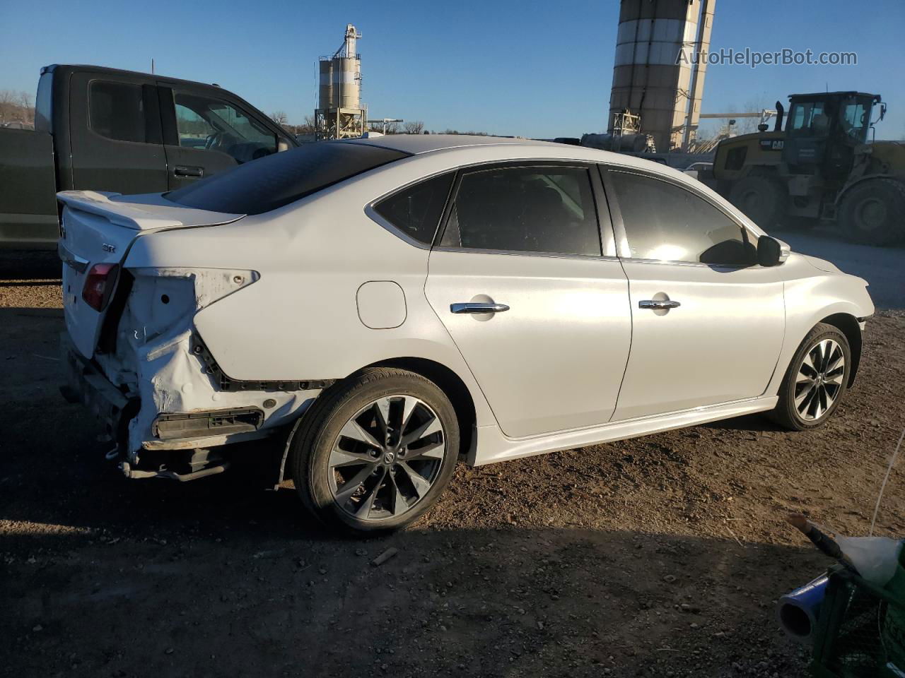 2019 Nissan Sentra S White vin: 3N1AB7AP7KY241732