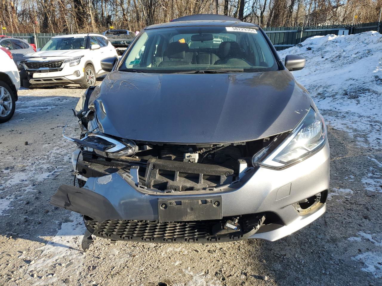 2019 Nissan Sentra S Gray vin: 3N1AB7AP7KY258188