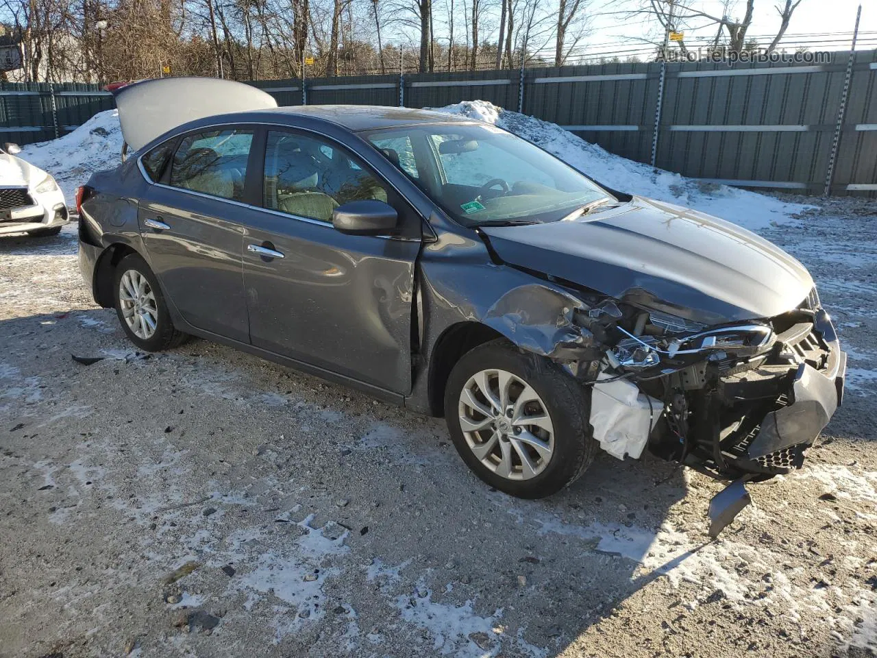 2019 Nissan Sentra S Gray vin: 3N1AB7AP7KY258188