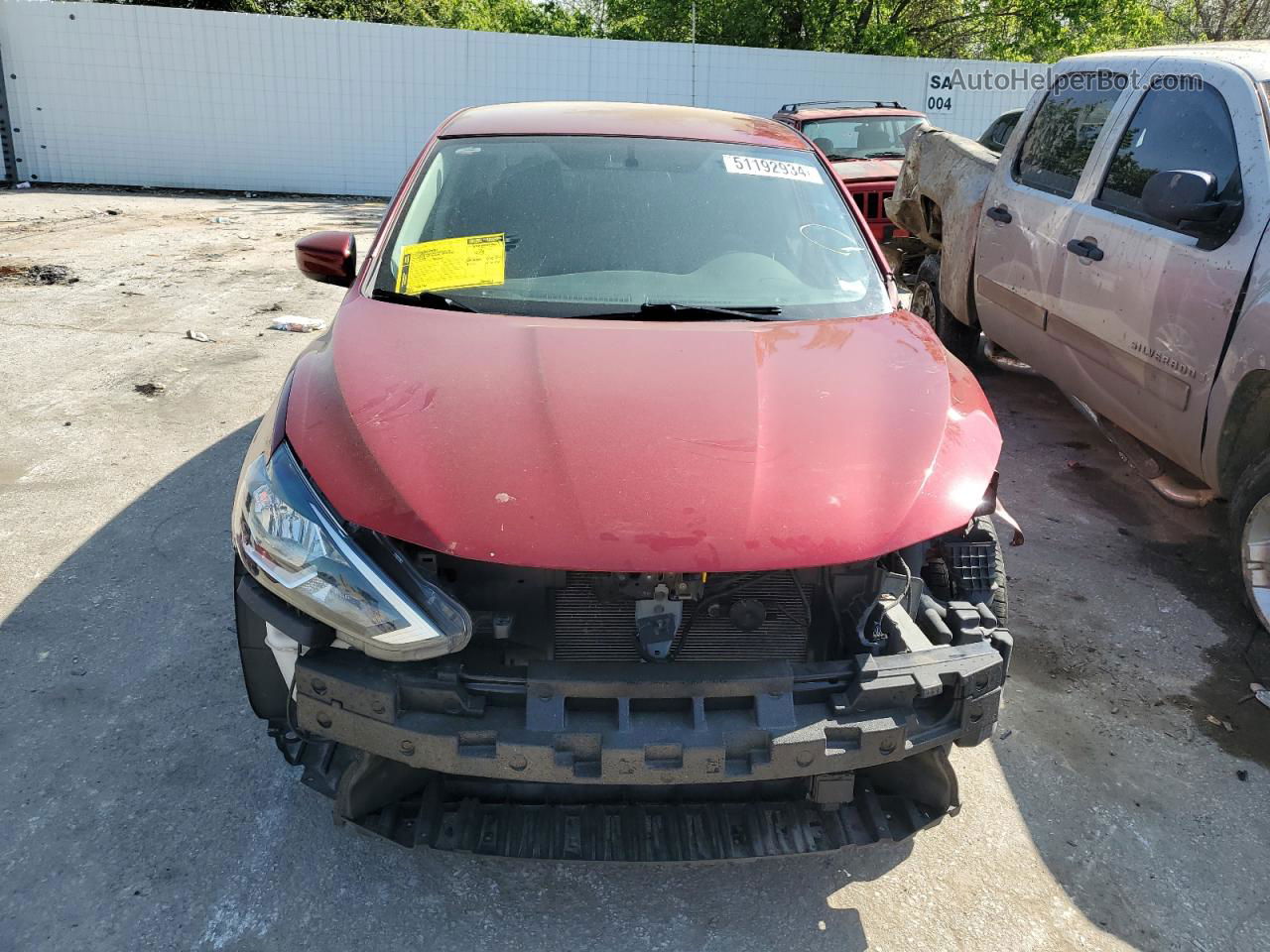 2019 Nissan Sentra S Red vin: 3N1AB7AP7KY264718