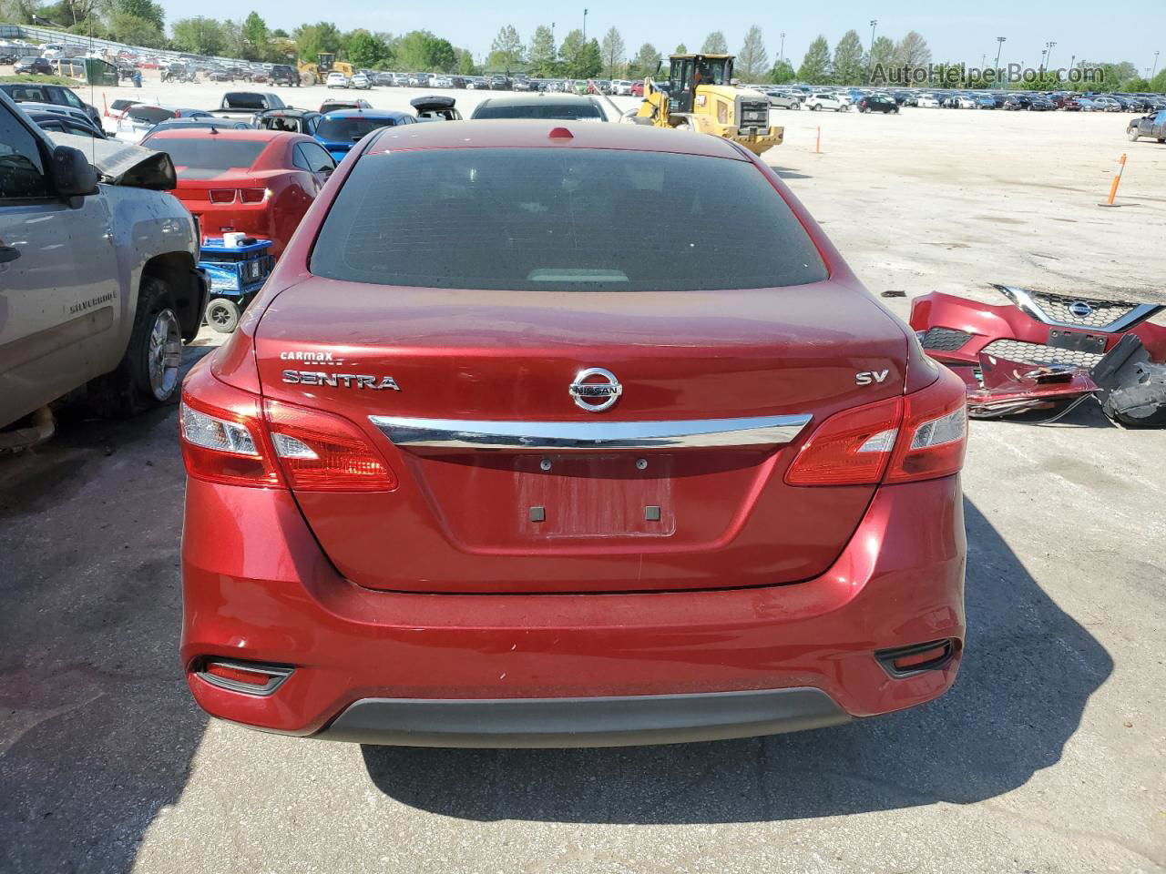 2019 Nissan Sentra S Red vin: 3N1AB7AP7KY264718