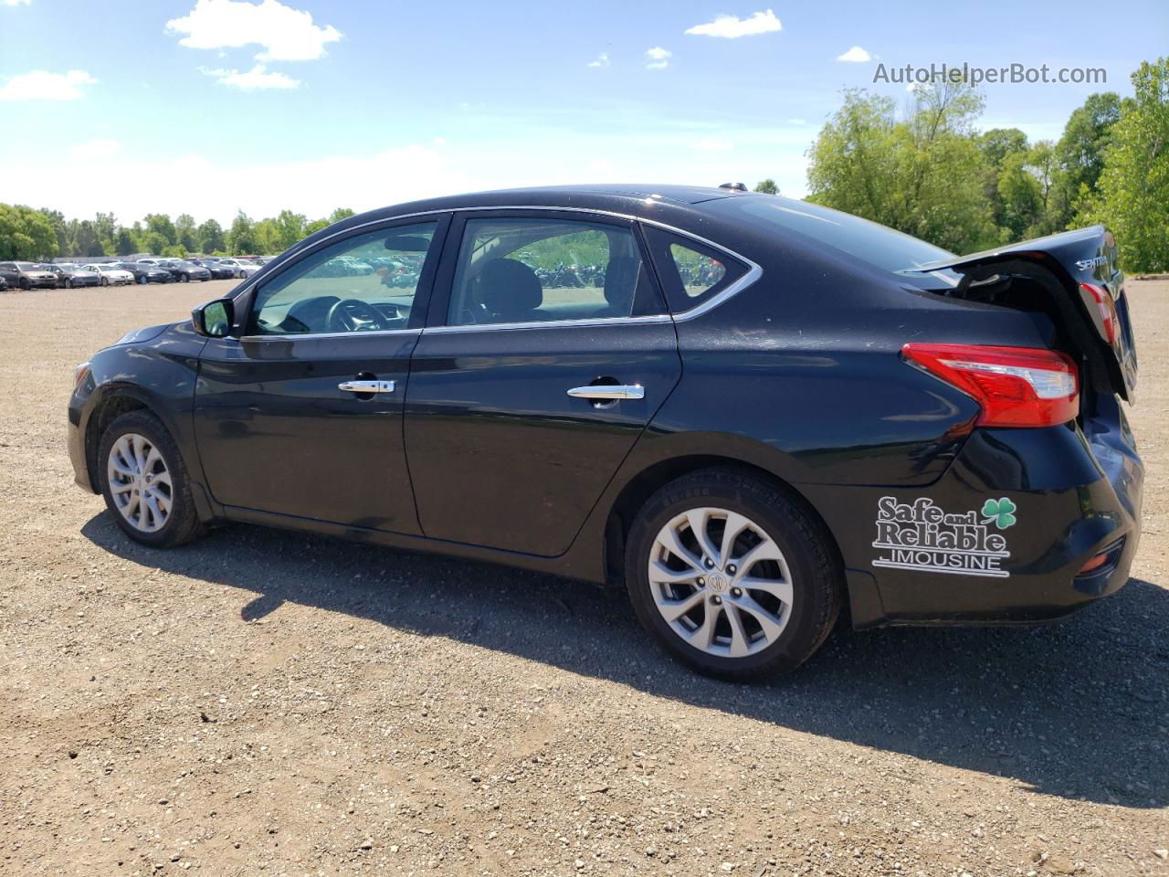 2019 Nissan Sentra S Black vin: 3N1AB7AP7KY267327