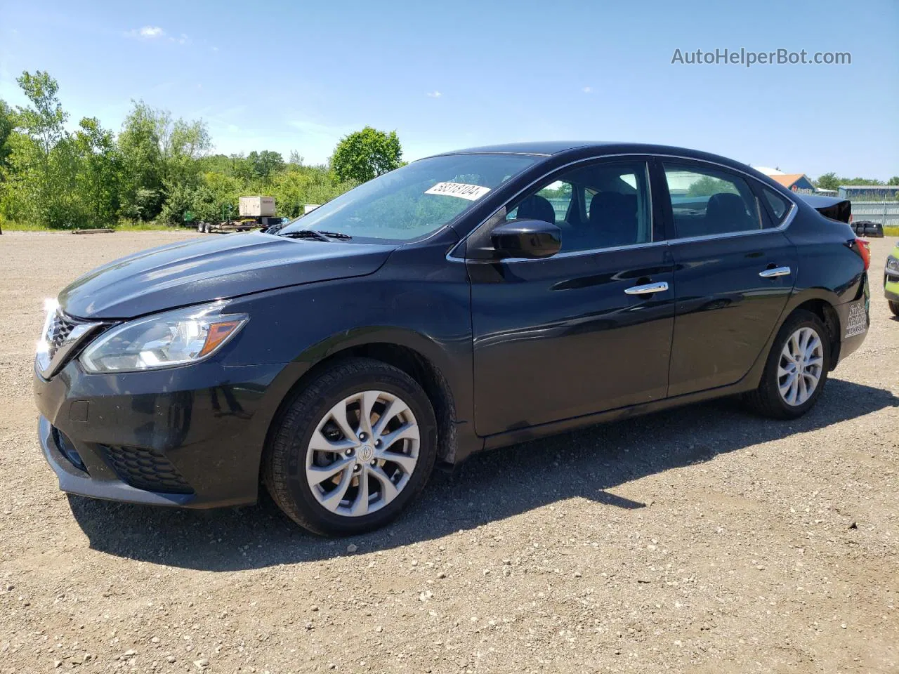 2019 Nissan Sentra S Black vin: 3N1AB7AP7KY267327