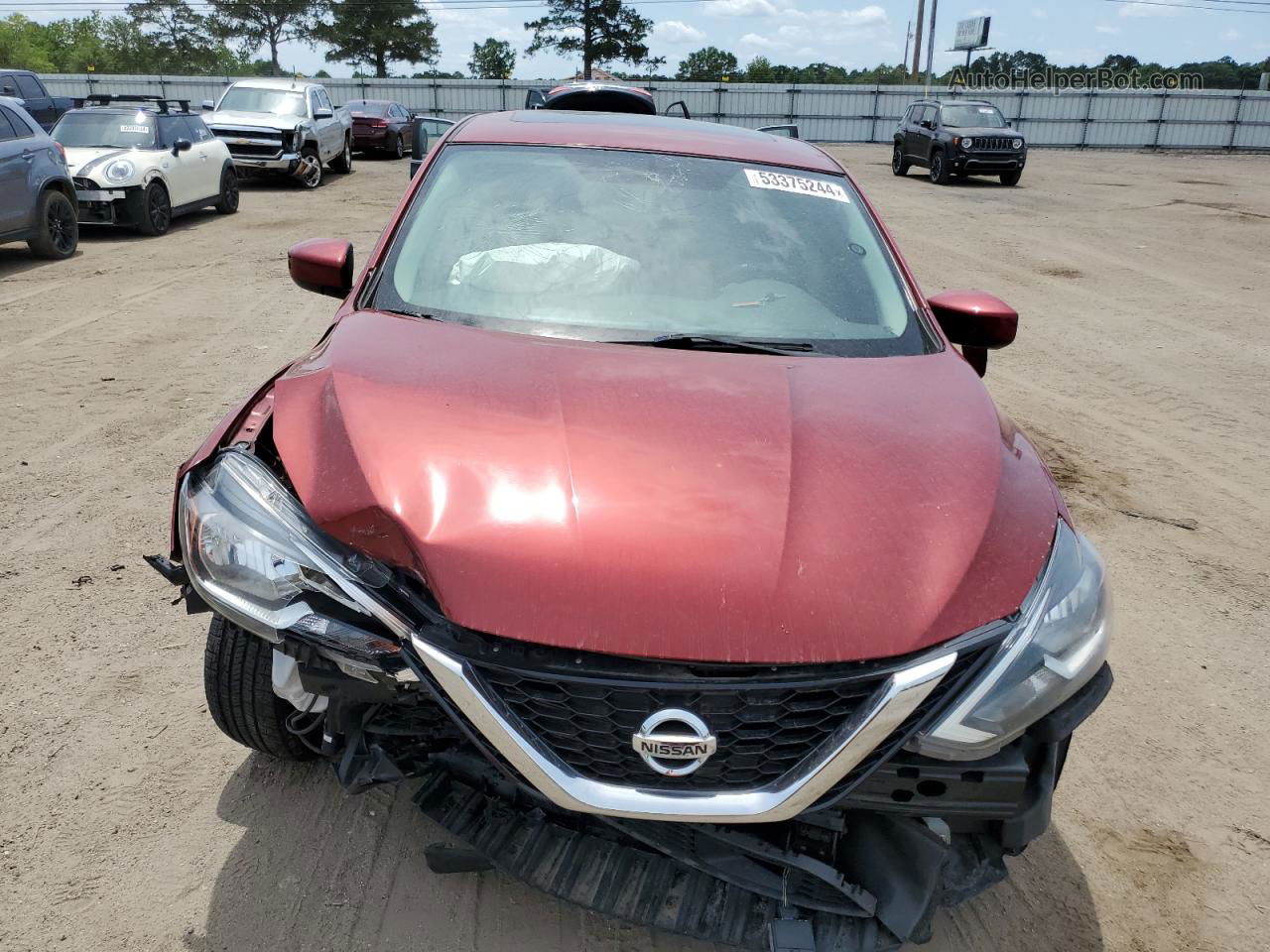 2019 Nissan Sentra S Red vin: 3N1AB7AP7KY285150