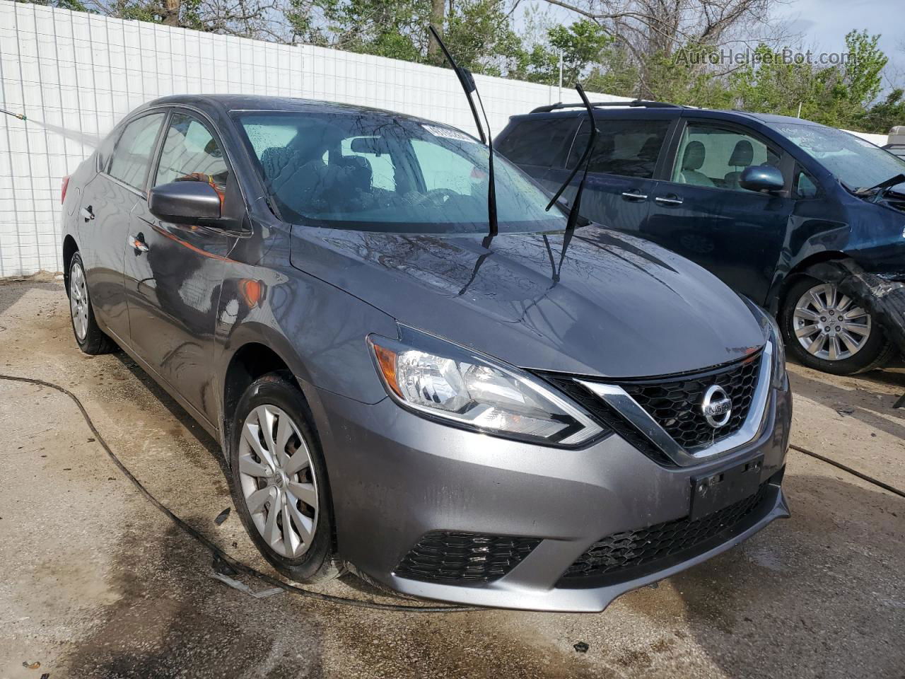 2019 Nissan Sentra S Charcoal vin: 3N1AB7AP7KY296181