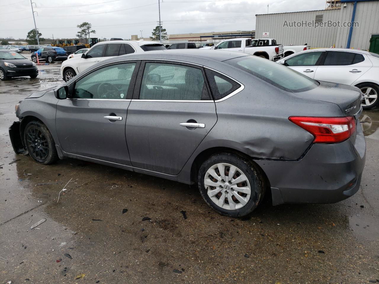 2019 Nissan Sentra S Gray vin: 3N1AB7AP7KY322875