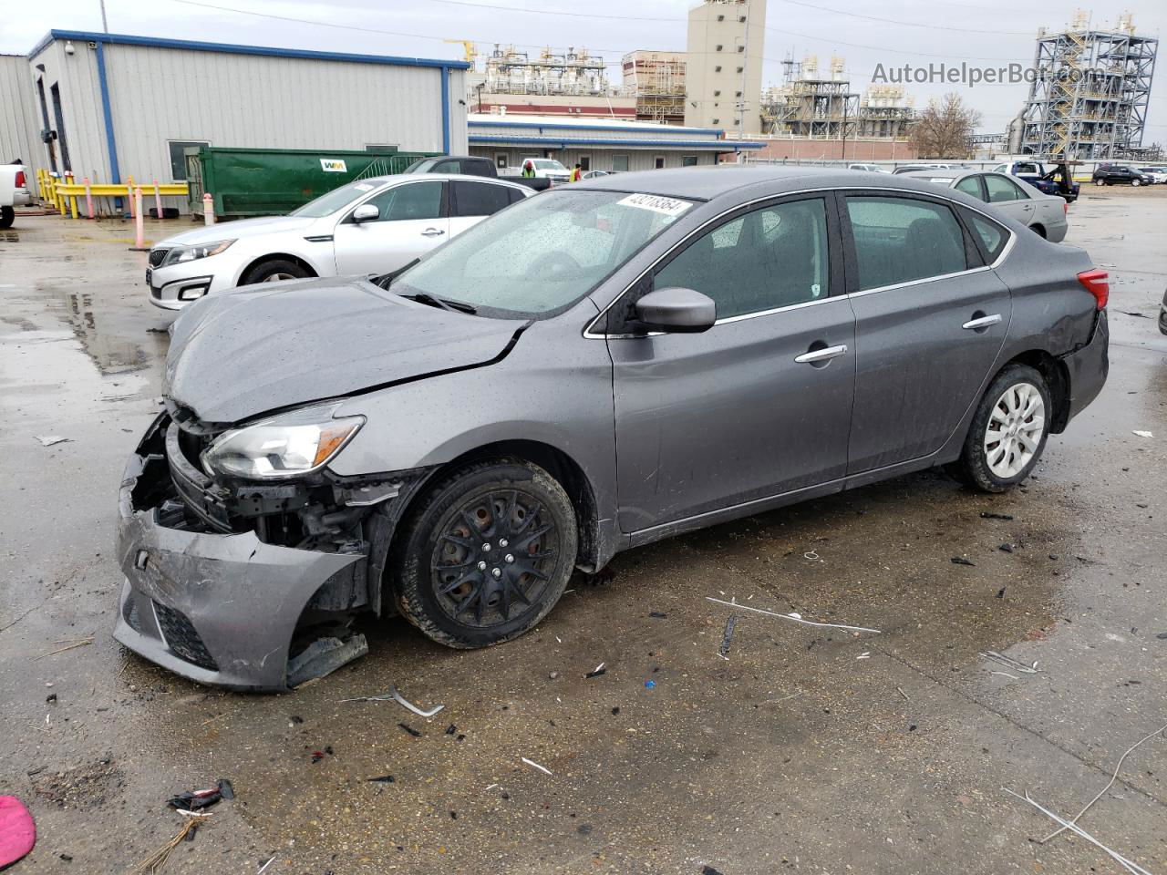 2019 Nissan Sentra S Gray vin: 3N1AB7AP7KY322875