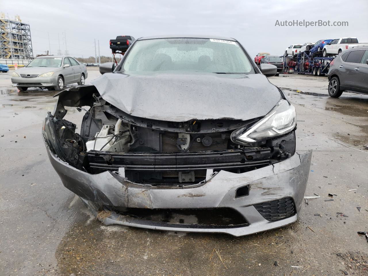 2019 Nissan Sentra S Gray vin: 3N1AB7AP7KY322875