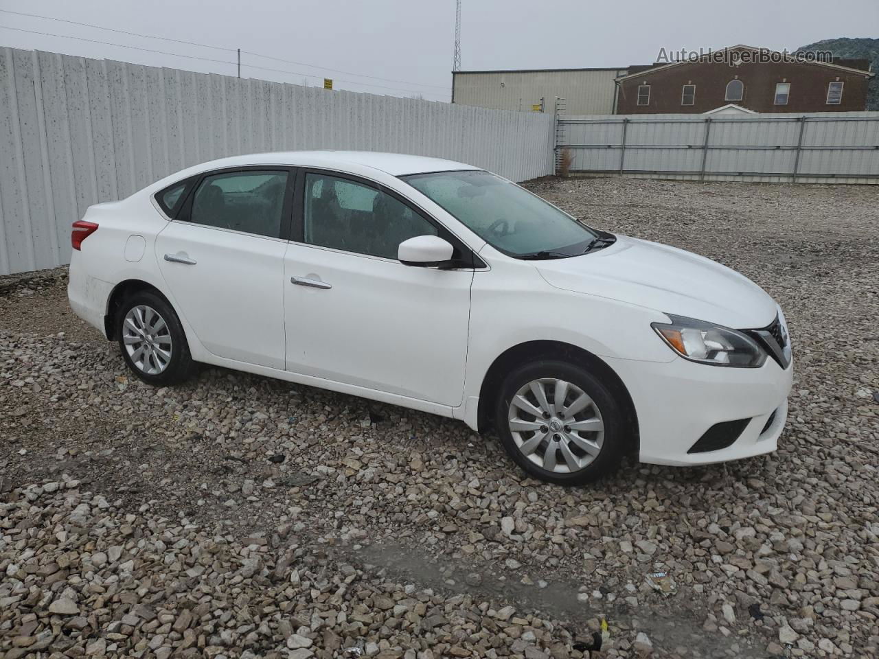 2019 Nissan Sentra S White vin: 3N1AB7AP7KY332564