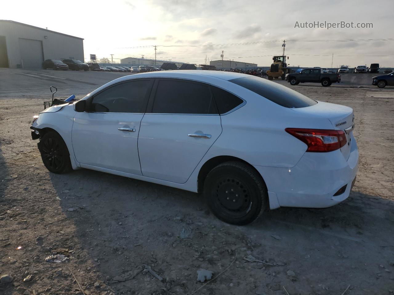 2019 Nissan Sentra S White vin: 3N1AB7AP7KY334041