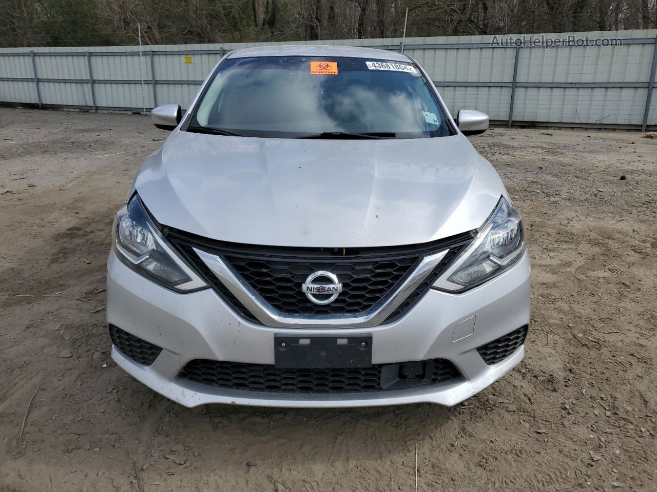 2019 Nissan Sentra S Серебряный vin: 3N1AB7AP7KY337585