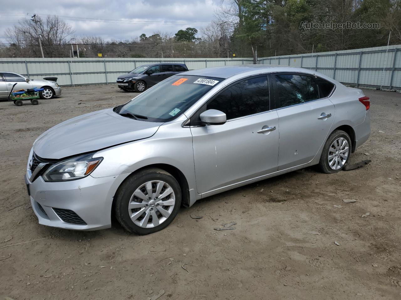 2019 Nissan Sentra S Silver vin: 3N1AB7AP7KY337585