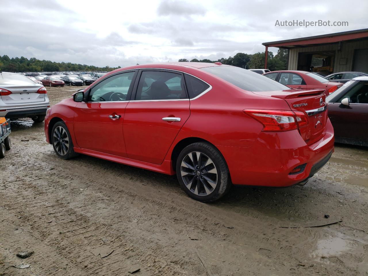 2019 Nissan Sentra S Red vin: 3N1AB7AP7KY340678