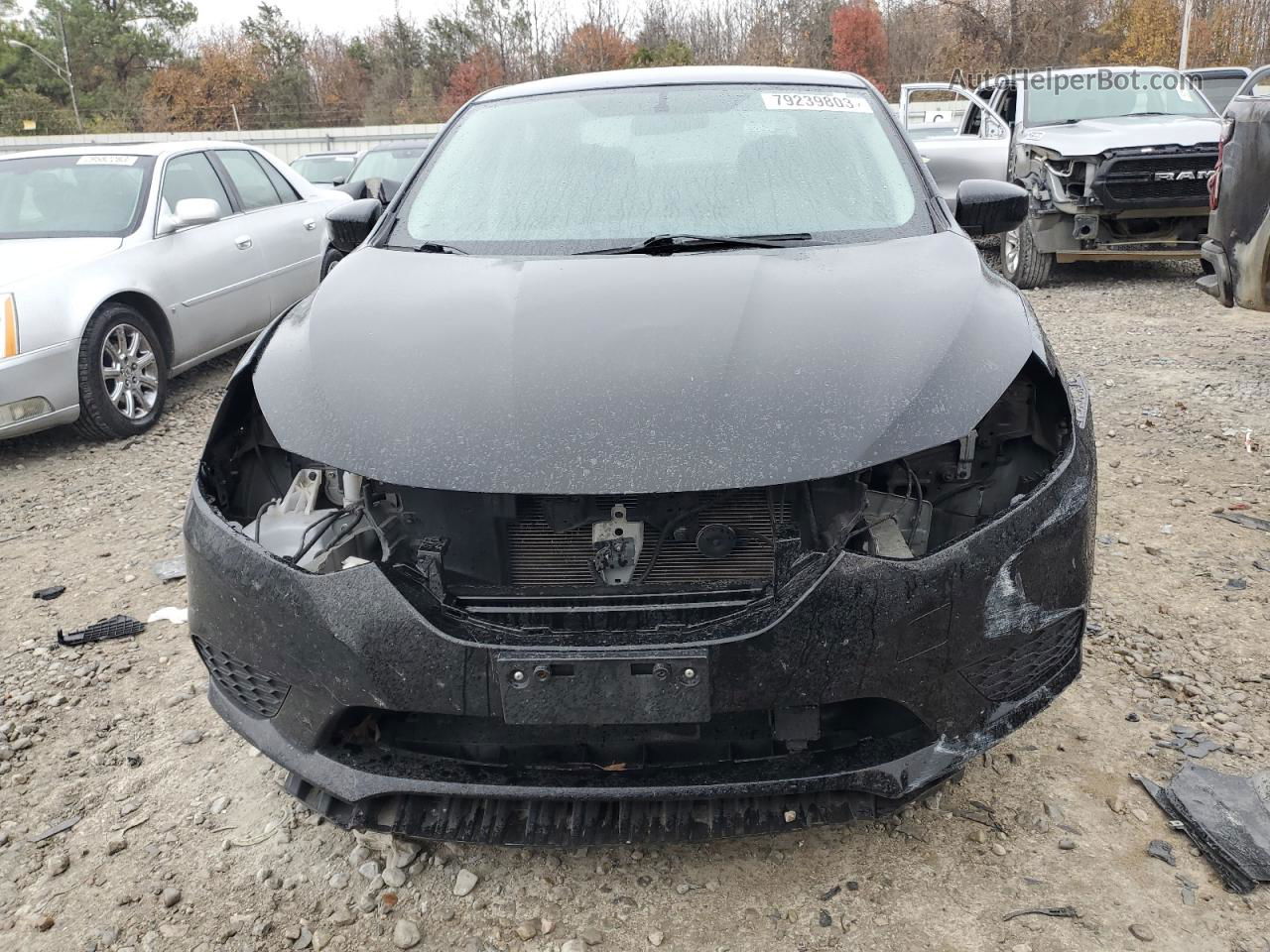 2019 Nissan Sentra S Black vin: 3N1AB7AP7KY367878