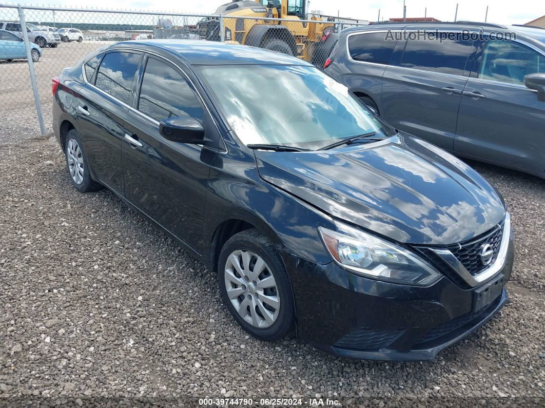 2019 Nissan Sentra S Black vin: 3N1AB7AP7KY369632