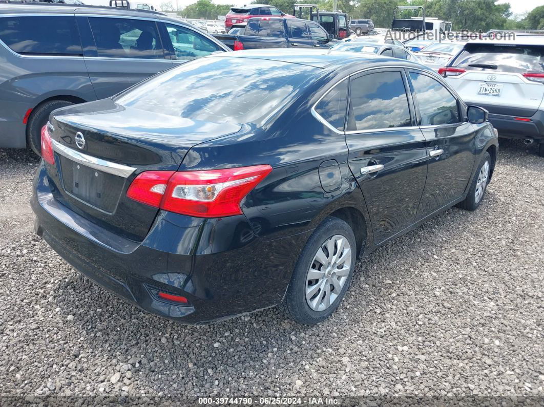 2019 Nissan Sentra S Black vin: 3N1AB7AP7KY369632