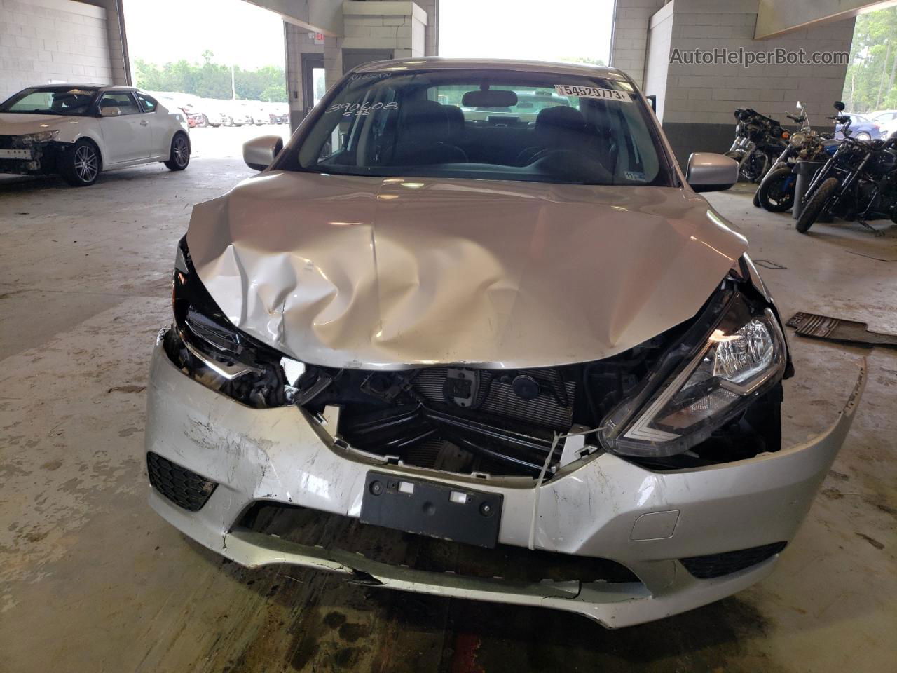 2019 Nissan Sentra S Silver vin: 3N1AB7AP7KY374720