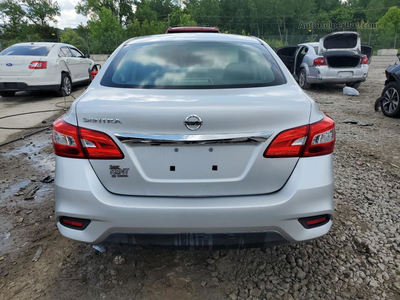 2019 Nissan Sentra S Silver vin: 3N1AB7AP7KY380095