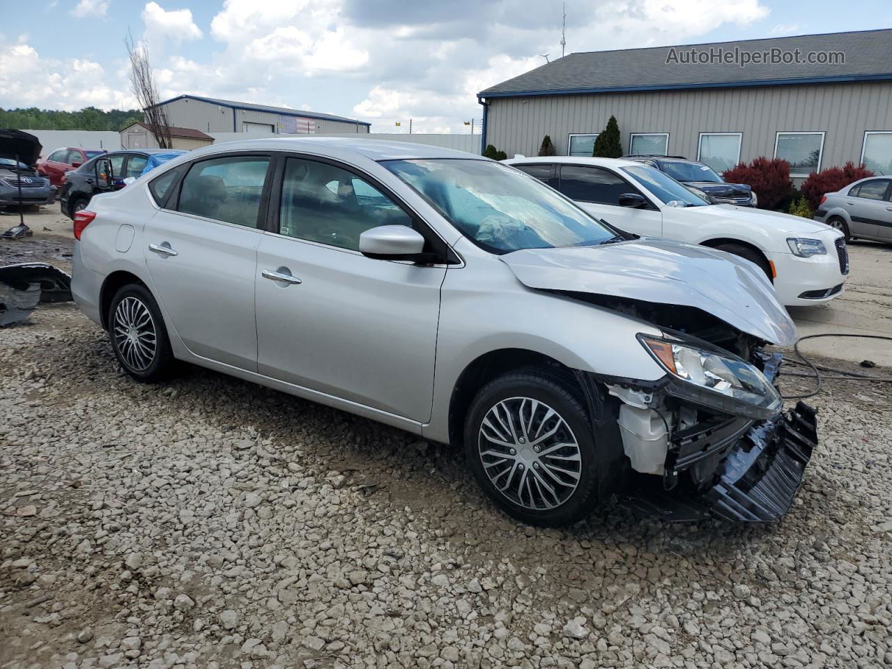 2019 Nissan Sentra S Silver vin: 3N1AB7AP7KY380095