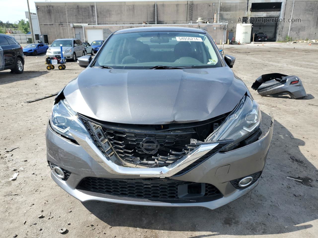 2019 Nissan Sentra S Серый vin: 3N1AB7AP7KY394174