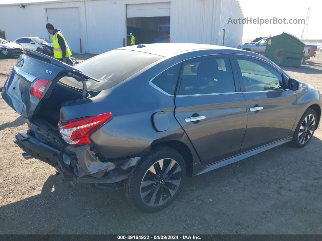 2019 Nissan Sentra Sr Gray vin: 3N1AB7AP7KY395809