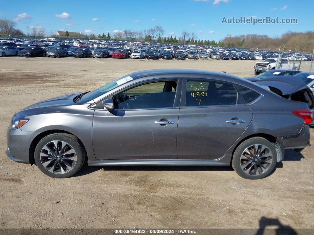 2019 Nissan Sentra Sr Gray vin: 3N1AB7AP7KY395809