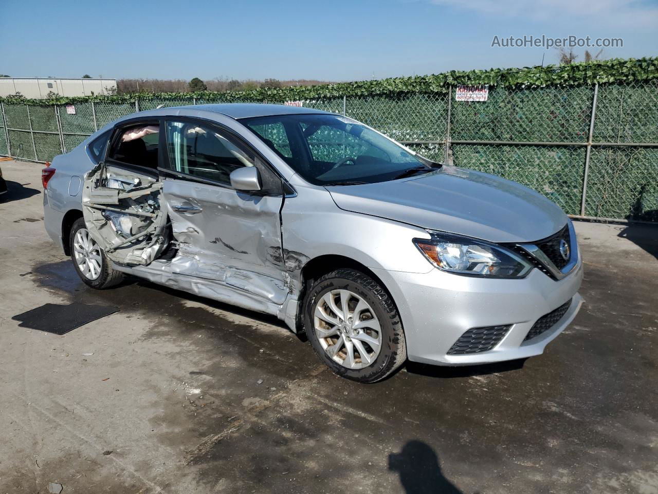 2019 Nissan Sentra S Silver vin: 3N1AB7AP7KY400605