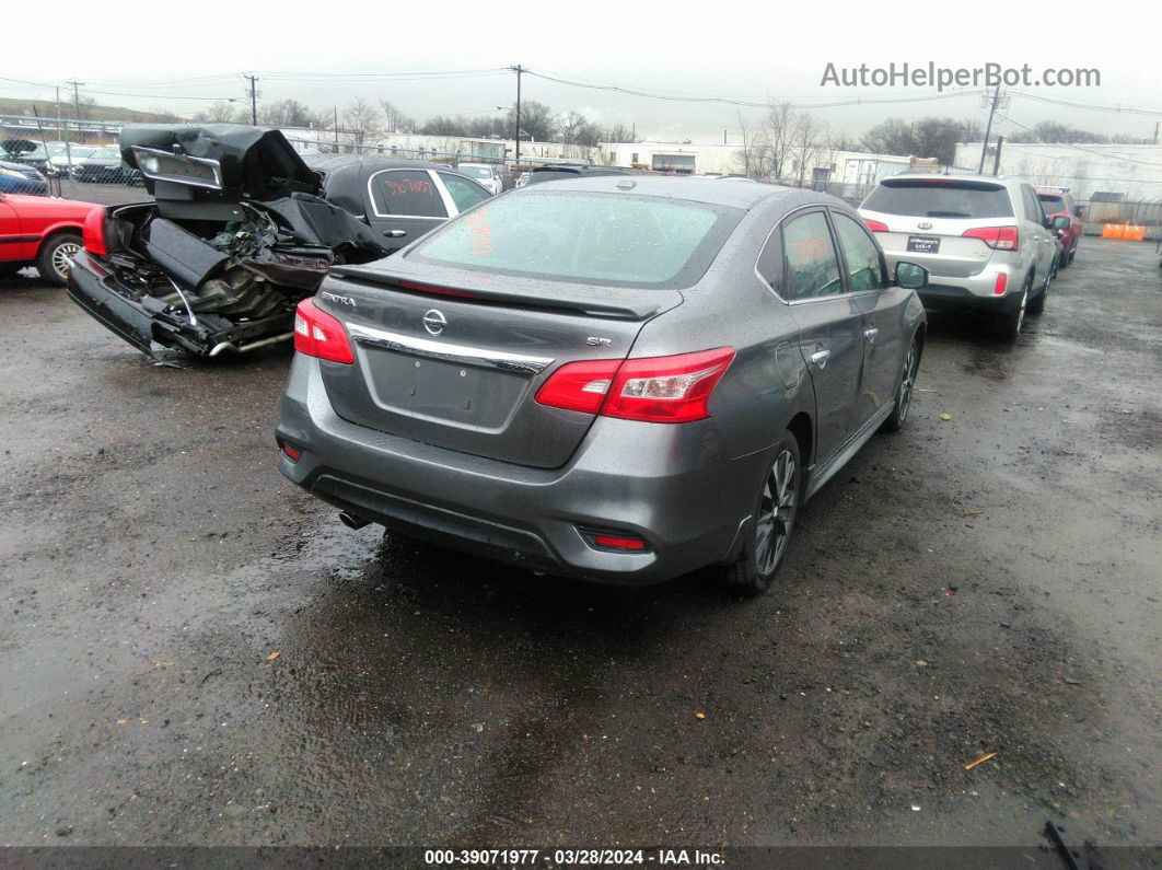 2019 Nissan Sentra Sr Gray vin: 3N1AB7AP7KY413001